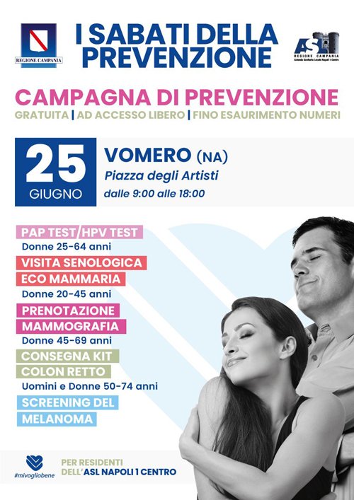 Sabato della prevenzione prossima tappa al Vomero 1