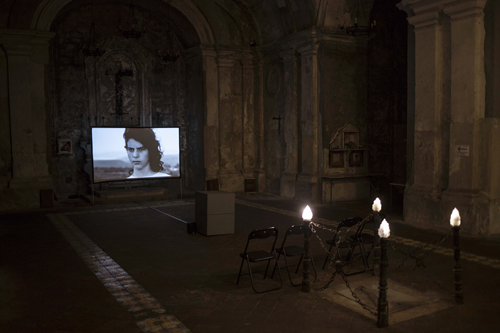 Film installation Comizi di Donne 1