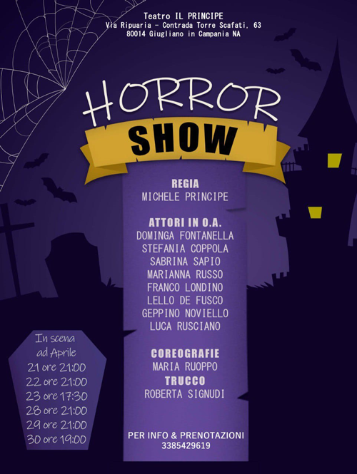 Horror Show la comedy dalle sfumature noir al teatro Il Principe 1