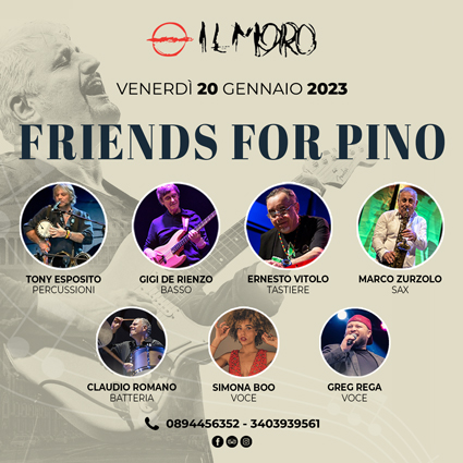 La superband Friends for Pino al Moro di Cava dè Tirreni 1